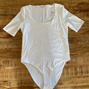 Loft White Bodysuit